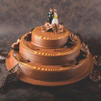 Decorated birthday cake